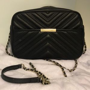 ZARA Black&Gold Classic Cross Body